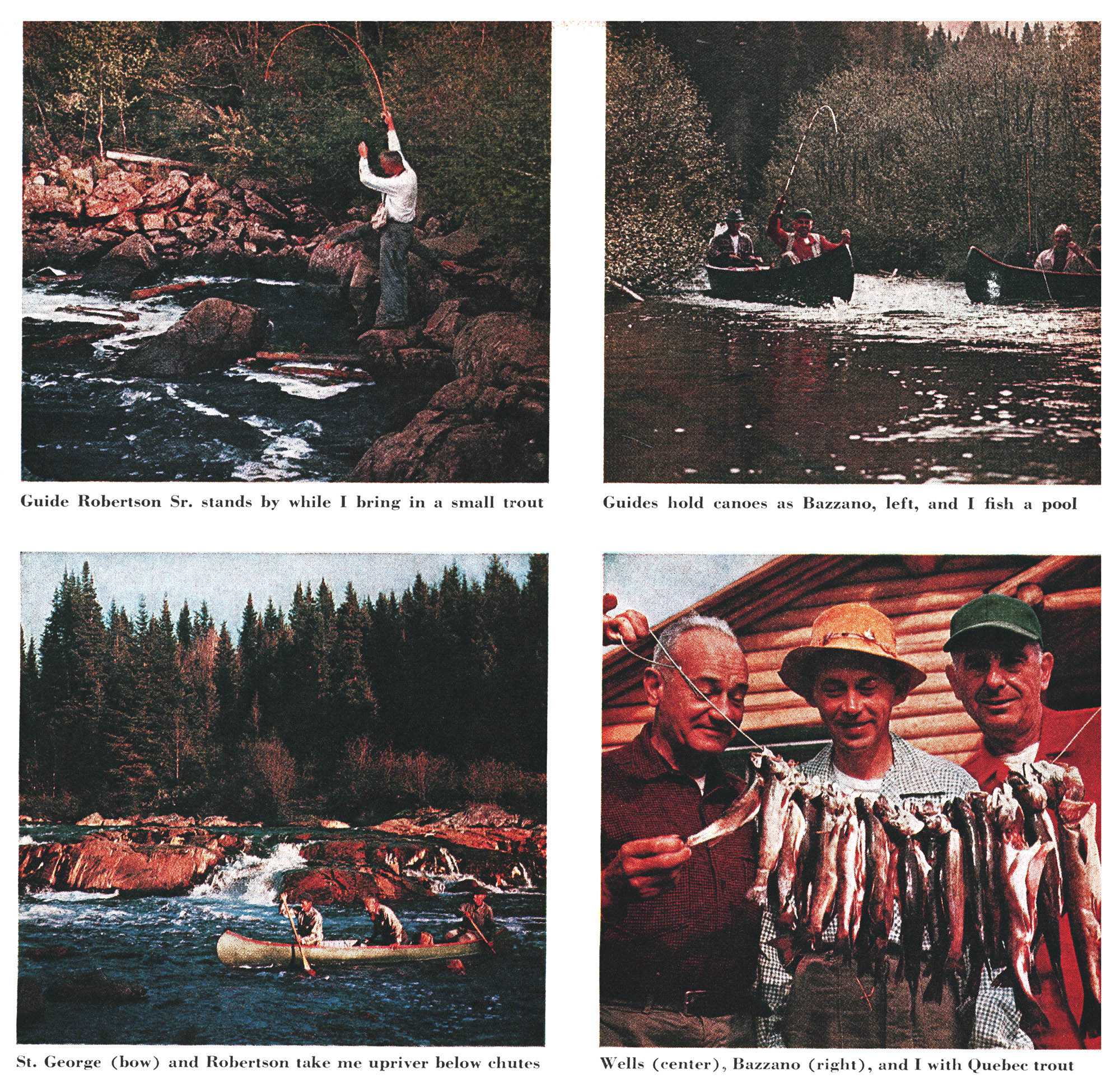 Old photos of trout fishermen