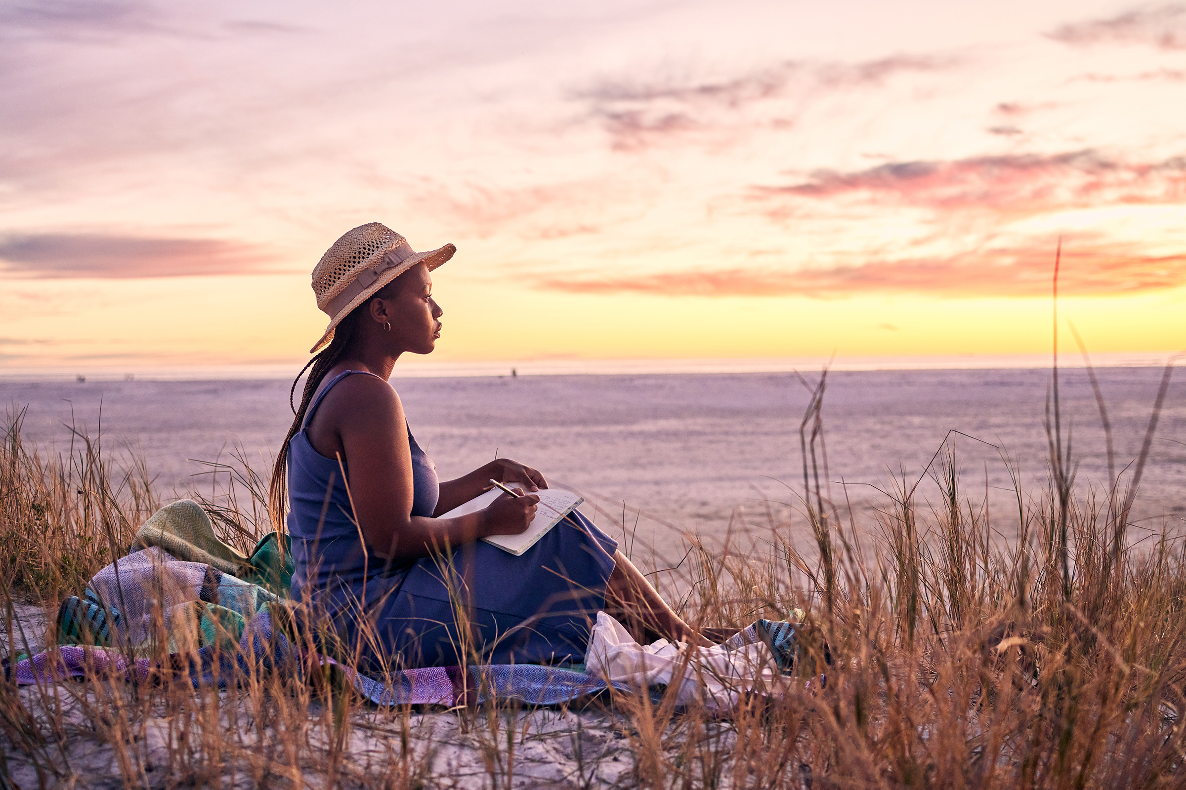 Woman on a beach